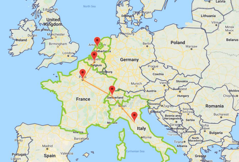 Ruta por Europa en tren durante 15 días con seis ciudades europeas