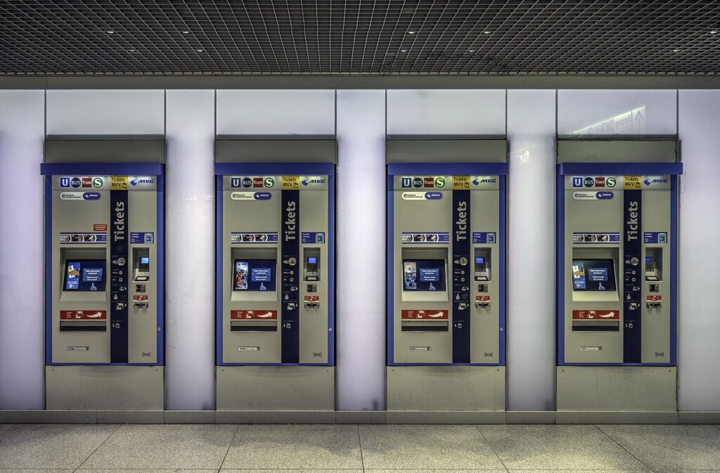 Máquinas de venta de billetes de metro